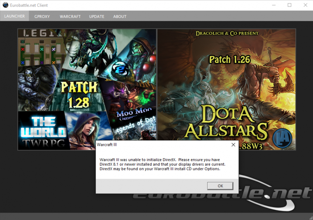 Dota 2 directx. DIRECTX 8. Библиотека DIRECTX 8.1. DIRECTX 8.1 or higher. Client Launcher.